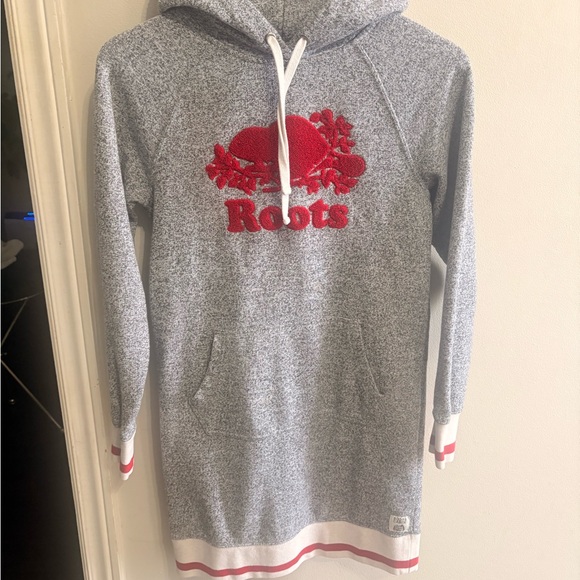 Roots Dresses & Skirts - Roots Cabin salt and pepper Dress with hoodie